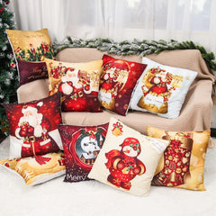 Showlu Fashion Store Christmas Cushion Cover Merry Christmas Decorations for Home 2023 Christmas Ornament Navidad Noel Xmas Gifts Happy New Year 2024