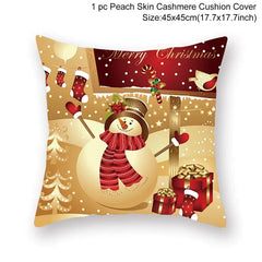 Showlu Fashion Store Christmas Cushion Cover Merry Christmas Decorations for Home 2023 Christmas Ornament Navidad Noel Xmas Gifts Happy New Year 2024