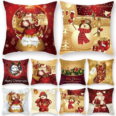 Showlu Fashion Store Christmas Cushion Cover Merry Christmas Decorations for Home 2023 Christmas Ornament Navidad Noel Xmas Gifts Happy New Year 2024