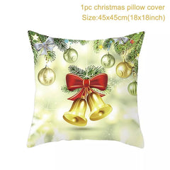 Showlu Fashion Store Christmas Cushion Cover Merry Christmas Decorations for Home 2023 Christmas Ornament Navidad Noel Xmas Gifts Happy New Year 2024