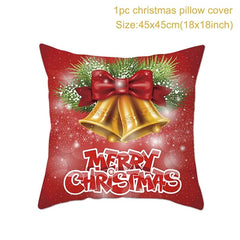 Showlu Fashion Store Christmas Cushion Cover Merry Christmas Decorations for Home 2023 Christmas Ornament Navidad Noel Xmas Gifts Happy New Year 2024