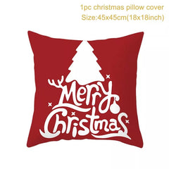 Showlu Fashion Store Christmas Cushion Cover Merry Christmas Decorations for Home 2023 Christmas Ornament Navidad Noel Xmas Gifts Happy New Year 2024