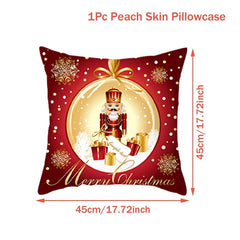 Showlu Fashion Store Christmas Cushion Cover Merry Christmas Decorations for Home 2023 Christmas Ornament Navidad Noel Xmas Gifts Happy New Year 2024