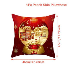 Showlu Fashion Store Christmas Cushion Cover Merry Christmas Decorations for Home 2023 Christmas Ornament Navidad Noel Xmas Gifts Happy New Year 2024