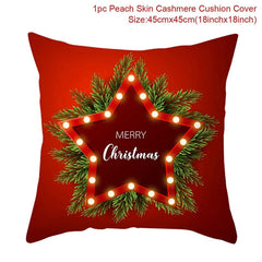 Showlu Fashion Store Christmas Cushion Cover Merry Christmas Decorations for Home 2023 Christmas Ornament Navidad Noel Xmas Gifts Happy New Year 2024