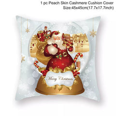 Showlu Fashion Store Christmas Cushion Cover Merry Christmas Decorations for Home 2023 Christmas Ornament Navidad Noel Xmas Gifts Happy New Year 2024