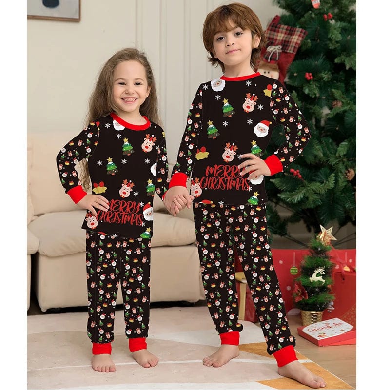 Showlu Fashion Store Christmas Pajamas Family Matching Clothes Set 2023 Father Mother And Daughter Son Kids Xmas Outfit Baby Girl Rompers Pyjamas