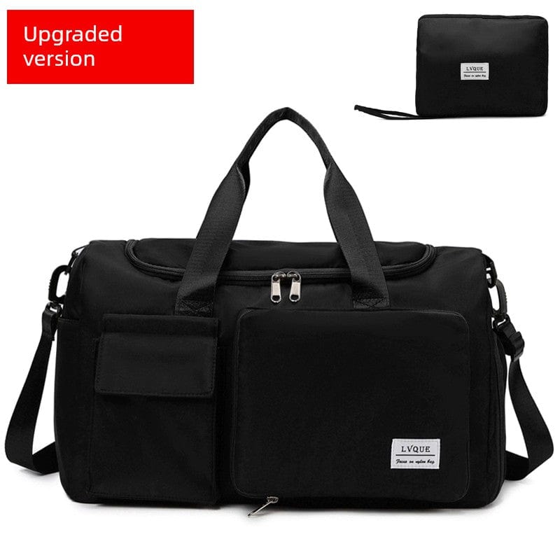 SHOWLU FASHION STORE Classic black / Big Foldable Fashion One-Shoulder Business Trip Pending Travel Bag