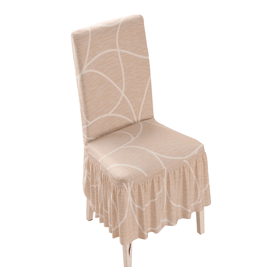  Showlu Fashion Store color 3 / 1 piece Stretch Spandex Dining Chair Cover Protectors Super Fit Banquet Chair Seat Slipcovers for Hotel and Wedding Ceremony chair skirt