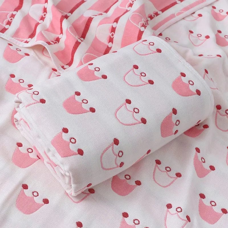 SHOWLU FASHION STORE Color as photo 1 / 110x110cm 0.45kg / CHINA 6 Layers Baby Blanket 100% Muslin Cotton Baby Swaddle Baby Warp Swaddle Infant Bedding Receiving Blankets Baby Bath 5 Sizes