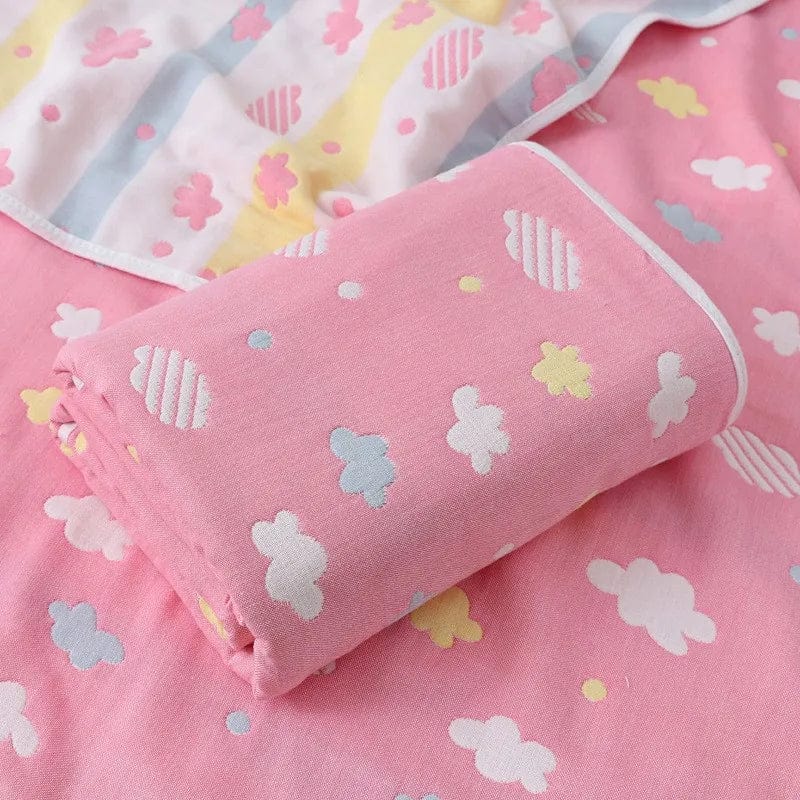 SHOWLU FASHION STORE Color as photo 14 / 120x150cm 0.66kg / CHINA 6 Layers Baby Blanket 100% Muslin Cotton Baby Swaddle Baby Warp Swaddle Infant Bedding Receiving Blankets Baby Bath 5 Sizes