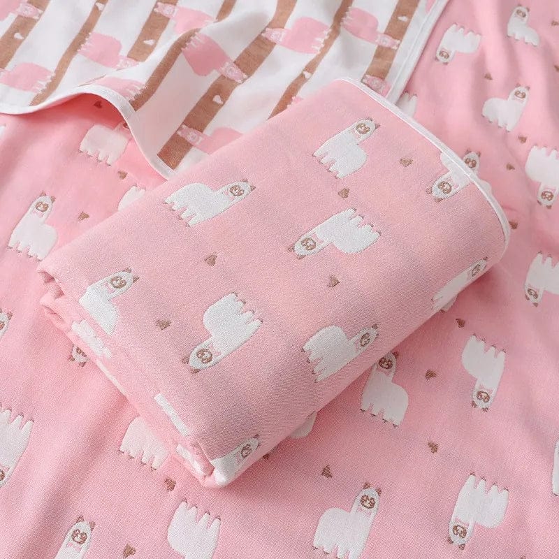 SHOWLU FASHION STORE Color as photo 18 / 200x240cm 1.95kg / CHINA 6 Layers Baby Blanket 100% Muslin Cotton Baby Swaddle Baby Warp Swaddle Infant Bedding Receiving Blankets Baby Bath 5 Sizes