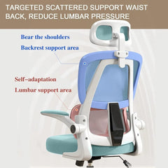 SHOWLU FASHION STORE Computer Chair Office Chair High Back Ergonomic Office Chair With Lumbar Support Adjustable Headrest 3D Armrest and Lumbar Gamer