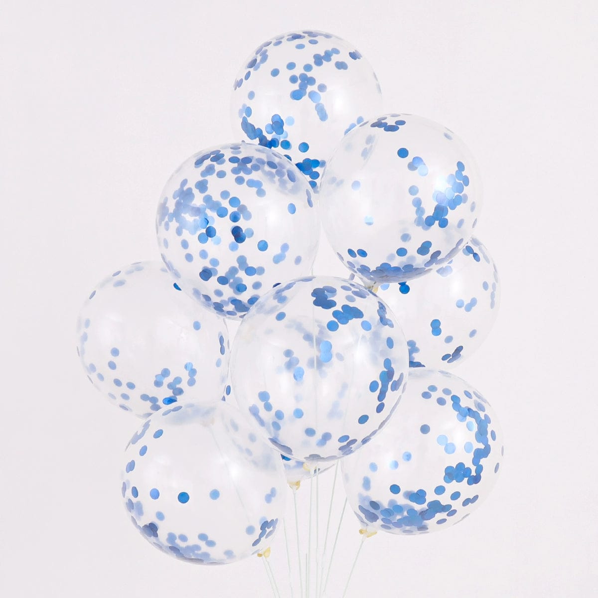  Showlu Fashion Store Dark blue sequins((5 only)) Six One Dark Blue and Light Blue Blue White Macaron Blue Balloon Birthday Graduation Kindergarten Scene Layout Decoration