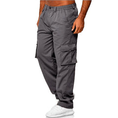 SHOWLU FASHION STORE Dark Grey / L Sweatpants Men Jogger Cargo Pants Casual Multi Pockets Military Tactical Trousers Tactical Cargo Baggy Pants Men