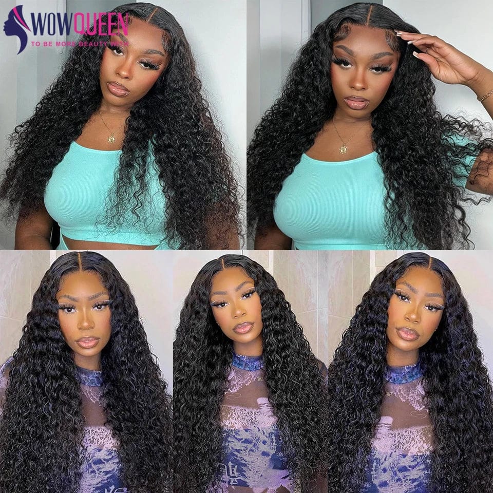 SHOWLU FASHION STORE Deep Wave Human Hair Bundles 28 30 32 Inch Raw Hair Bundles 100% Natural Deep Curly Remy Peruvian Hair Extensions 1 3 4 Deal