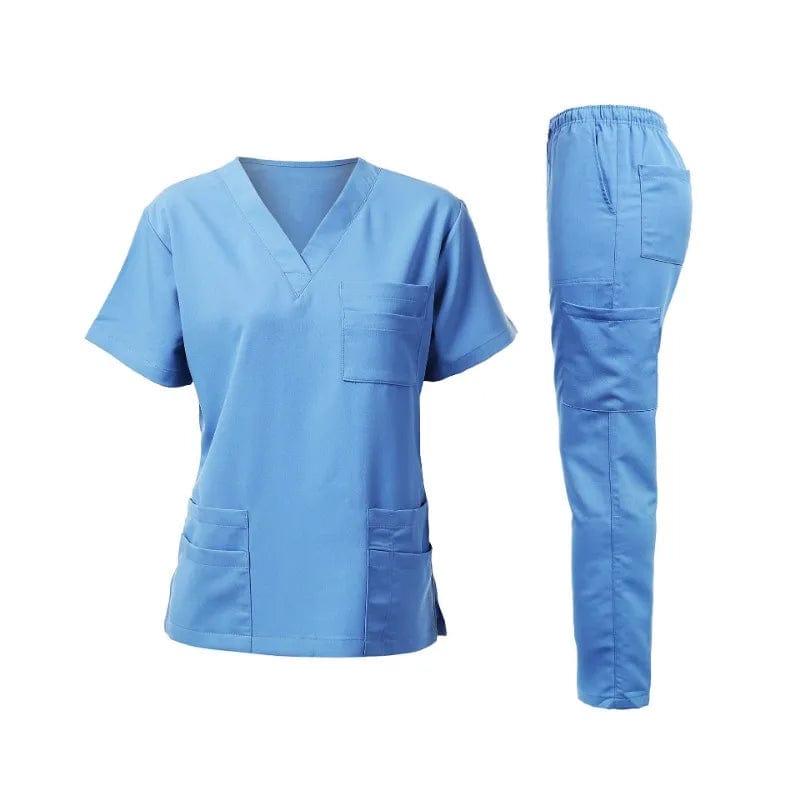 SHOWLU FASHION STORE Dental Clinic Scrubs Men and Women Short Sleeve Surgical Scrub Sets Medical Uniforms for Doctors and Surgeons Wholesale