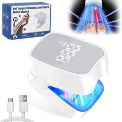 SHOWLU FASHION STORE Digital display Nail Fungus Treatment LED Laser Device for Cleaning Onychomycosis USB Charge 905nm Infrared Light 470nm Blue Light Nail Salon