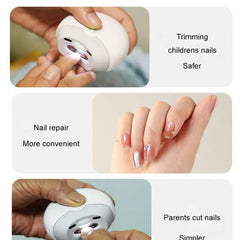  Showlu Fashion Store Electric Automatic Nail Clipper USB Charging Polishing and Clipping in 1 Nail Art Machine With LED