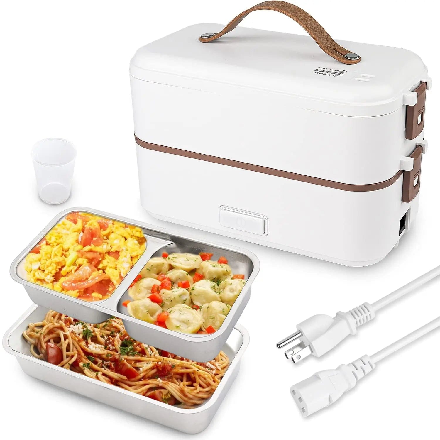  Showlu Fashion Store Electric Lunch box Portable Mini Rice Cooker Food Warmer Heater Food Warmer for On-the-Go Home Office