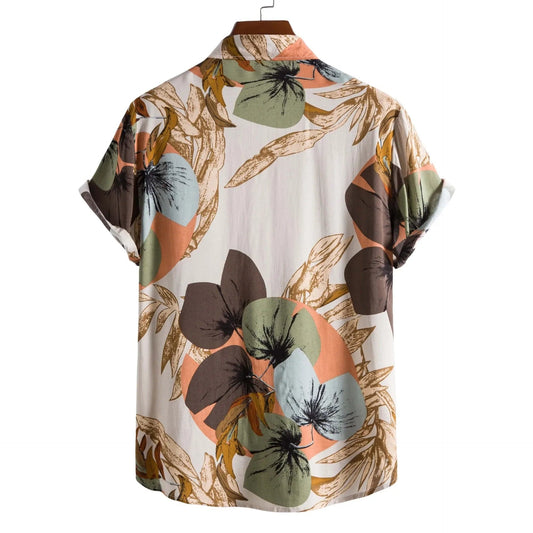  Showlu Fashion Store Elegance Summer Floral Print Shirt