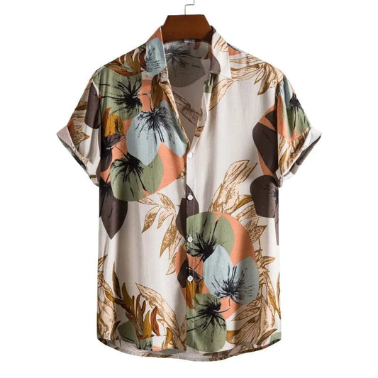  Showlu Fashion Store Elegance Summer Floral Print Shirt