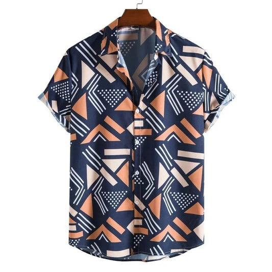  Showlu Fashion Store Elegant Summer Men's Casual Shirt