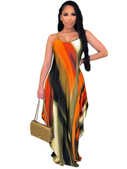  Showlu Fashion Store Elegant Summer Sleeveless Maxi Dress