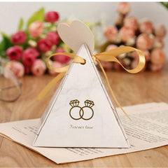  Showlu Fashion Store Elegant Triangular Pyramid Marble Candy Box