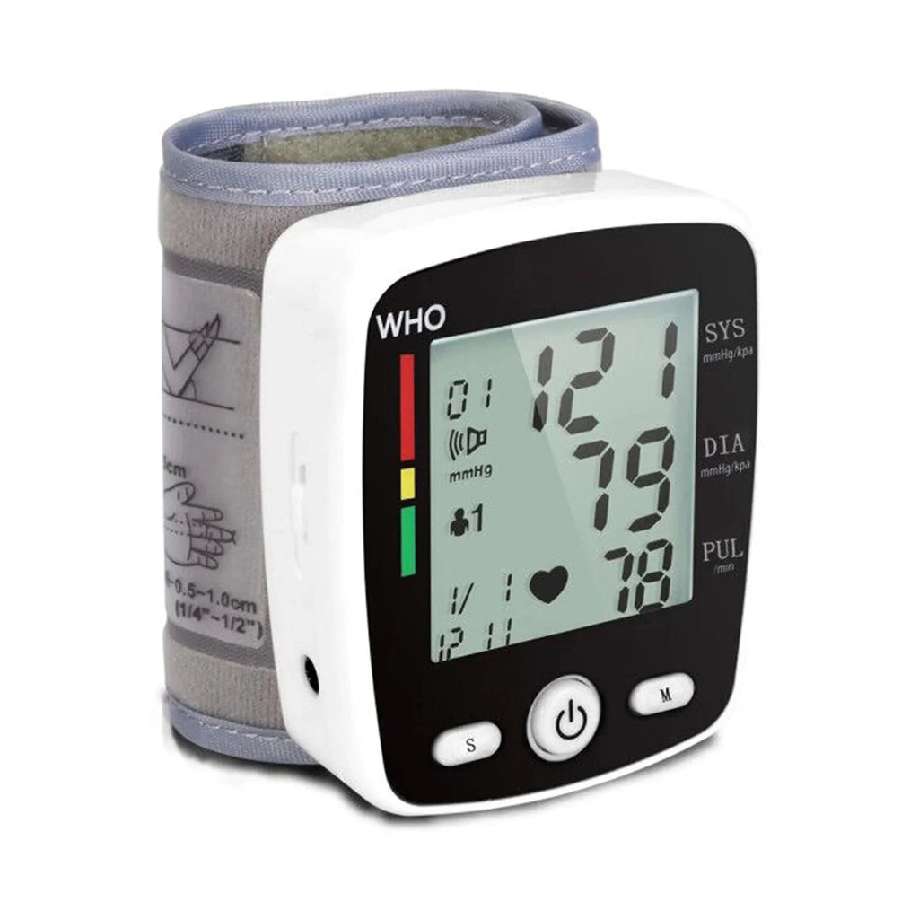 TAKROL rechargeable wrist blood pressure monitor by SHOWLU FASHION STORE with digital LCD display and memory function.