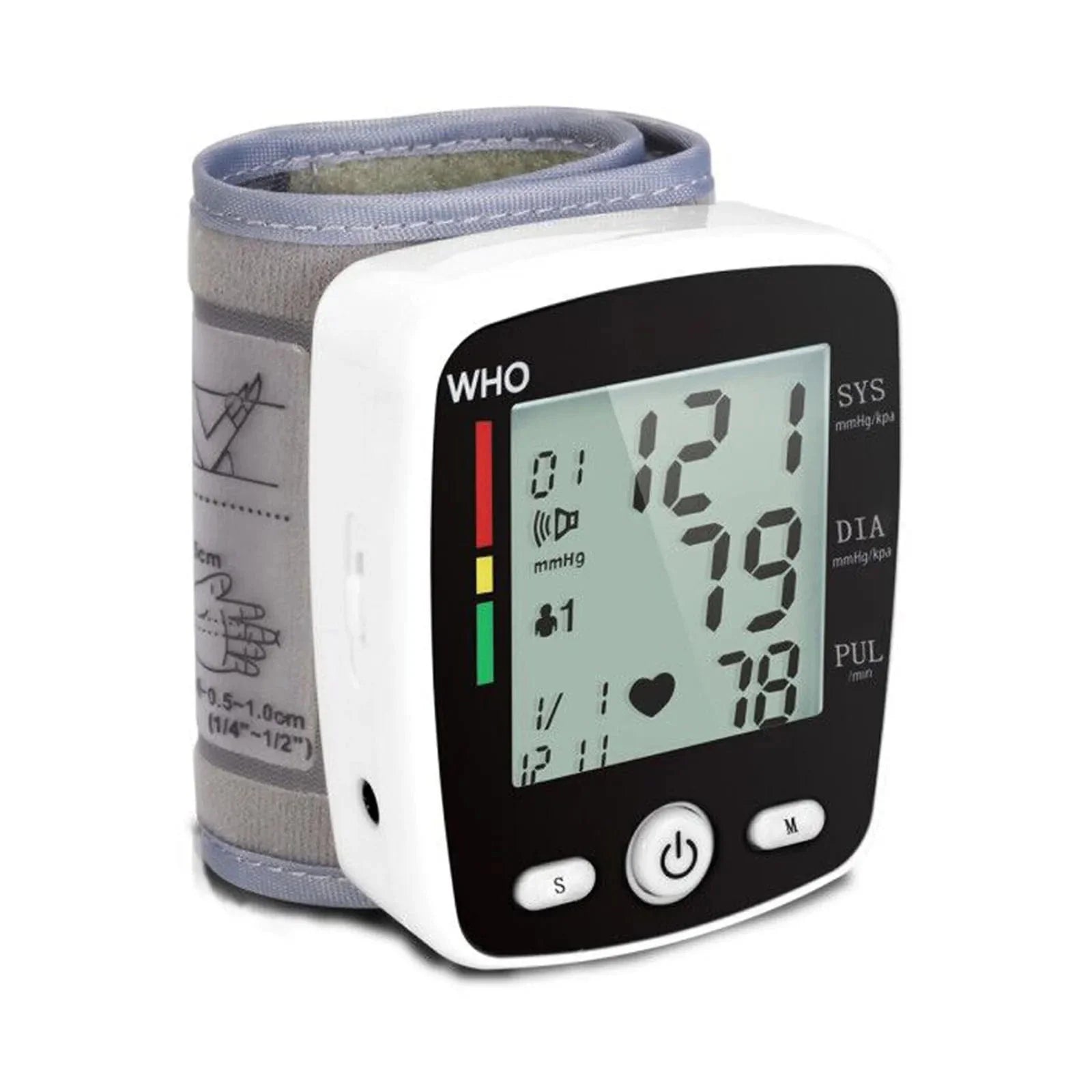 TAKROL rechargeable wrist blood pressure monitor by SHOWLU FASHION STORE with digital LCD display and memory function.