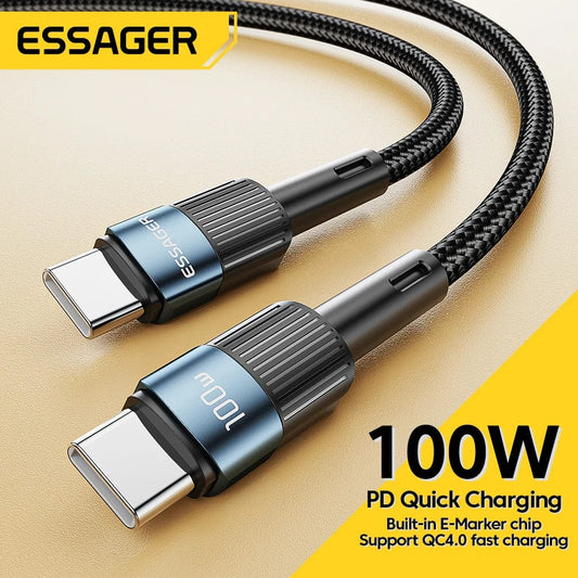  Showlu Fashion Store Essager 100W USB-C to USB-C Cable