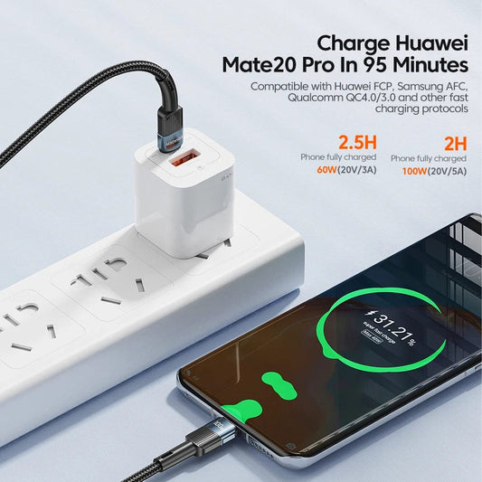  Showlu Fashion Store Essager 100W USB-C to USB-C Cable