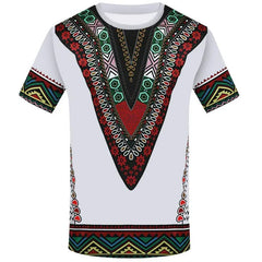 SHOWLU FASHION STORE ET2 / XS 3D printing shirt African national costume T-shirt summer new style hot sale 2021 wholesale Men's Dashiki shirt neckline