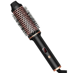  Showlu Fashion Store EU / Black Thermal Brush 1.5 Inch Heated Curling Brush Ceramic Curling Iron Volumizing Brush Heating Round Brush Travel Hair Curler Comb