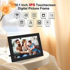  Showlu Fashion Store EU Plug / Digital frame WiFi Digital Photo Frame 10.1 Inch 32GB Smart Digital Picture Frame with 1280x800 IPS HD Touch Screen Digital Frame Gift