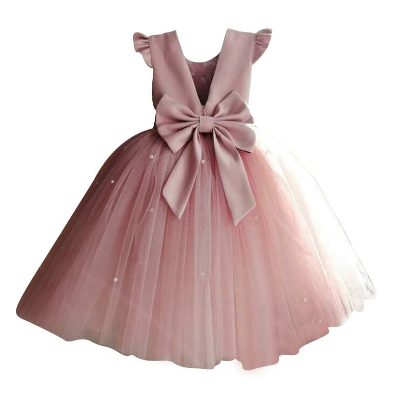  Showlu Fashion Store European and American-Style Pink Children's Piano Performance Princess Dress