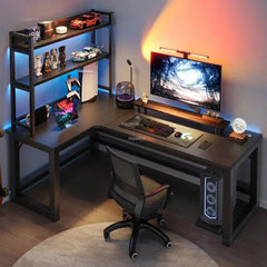 SHOWLU FASHION STORE European Rental Room Desktop Computer Desks Creative Bedroom Furniture Corner PC Desk Durable Home Study L-shaped Office Table