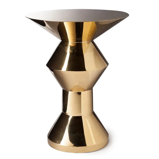  Showlu Fashion Store event party rental golden metal stainless bar table