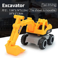  Showlu Fashion Store excavator Excavator Dump Truck Model Toy Engineering Vehicle Set .Construction Fleet Toddler Early Education Construction Vehicles Toys