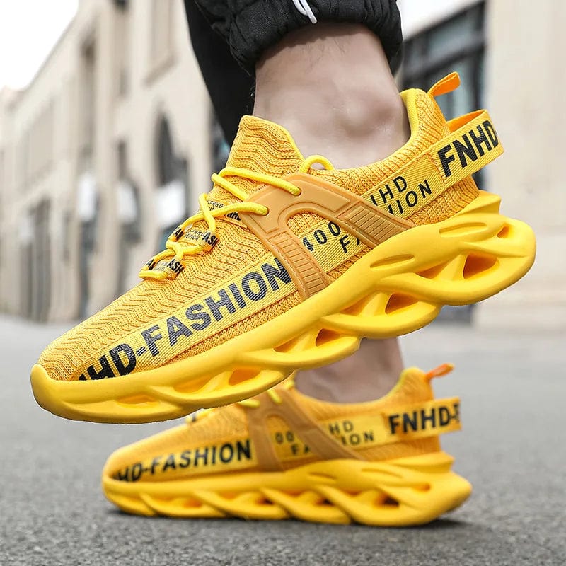 SHOWLU FASHION STORE Fashion Blade Running Shoes Unisex Original Yellow Men's Designer Shoes Summer Casual Sneakers Breathable Women's Sports Shoes