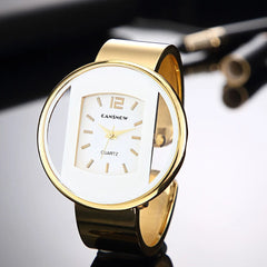  Showlu Fashion Store Fashion Gold Stainless Steel Women's Bracelet Bangle Watches 2023 Trends Luxury Brand Ladies Jewelry Watch Bayan Kol Saati Clock