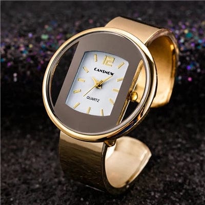  Showlu Fashion Store Fashion Gold Stainless Steel Women's Bracelet Bangle Watches 2023 Trends Luxury Brand Ladies Jewelry Watch Bayan Kol Saati Clock