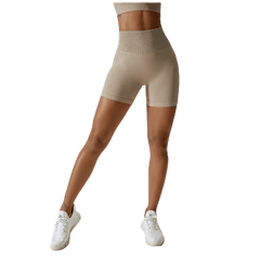  Showlu Fashion Store Fashion Seamless Yoga Shorts Peach Hip Raise High Waist Hip-Slimming Fitness Pants Skinny Running Sports Girls Short-Length Pants