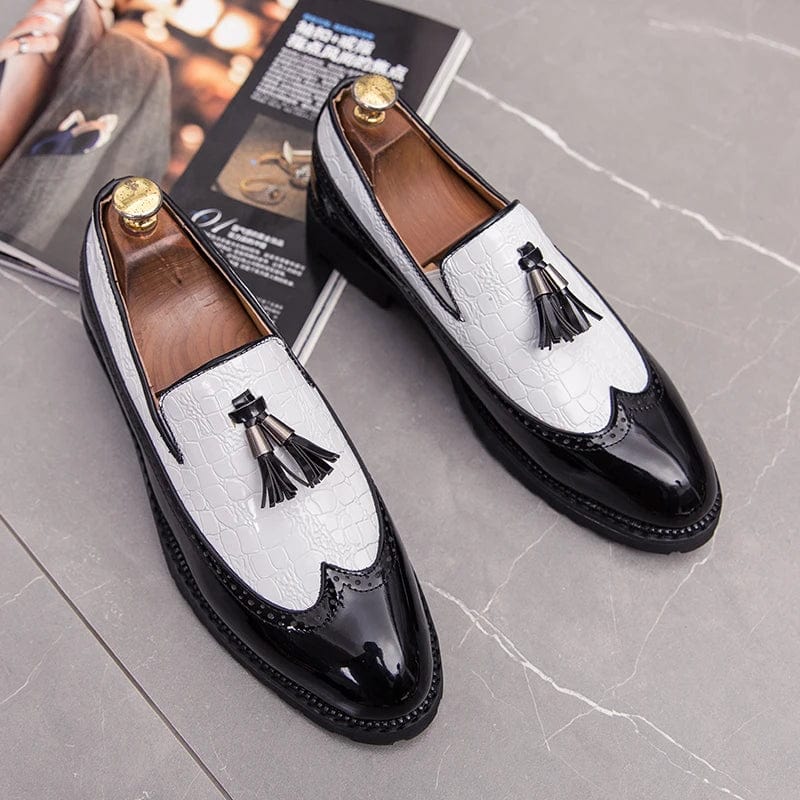  Showlu Fashion Store Fashion Shoe Office Shoes for Men Casual Shoes Breathable Leather Loafers Driving Moccasins Comfortable Slip on 2022 Three Color