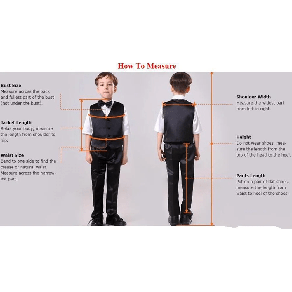 SHOWLU FASHION STORE Fashion Solid Boys Suits Chic Notch Lapel Single Breasted 2 Piece Wedding Party Formal Suit for Boy Slim Blazer with Pants