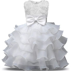  Showlu Fashion Store Flower Girl Dress For Wedding Baby Girl 3-8 Years Birthday Outfits Children's Girls First Communion Dresses Girl Kids Party Wear