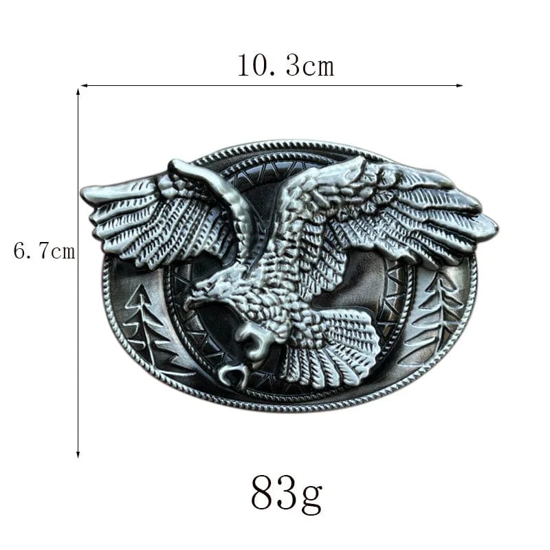  Showlu Fashion Store Flying Eagle Eagle belt buckle Western style