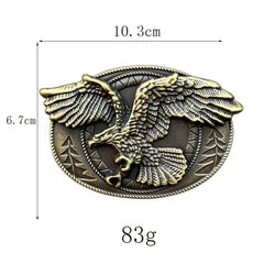  Showlu Fashion Store Flying Eagle Eagle belt buckle Western style