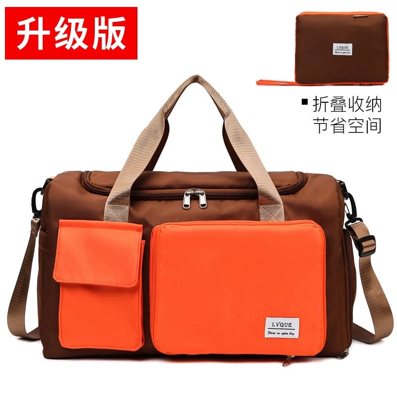 SHOWLU FASHION STORE Foldable Fashion One-Shoulder Business Trip Pending Travel Bag